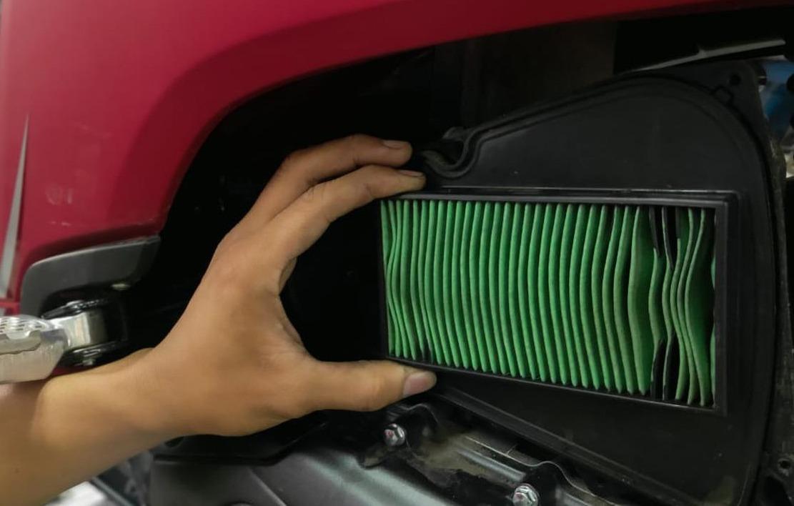 kapan waktu ganti filter udara motor